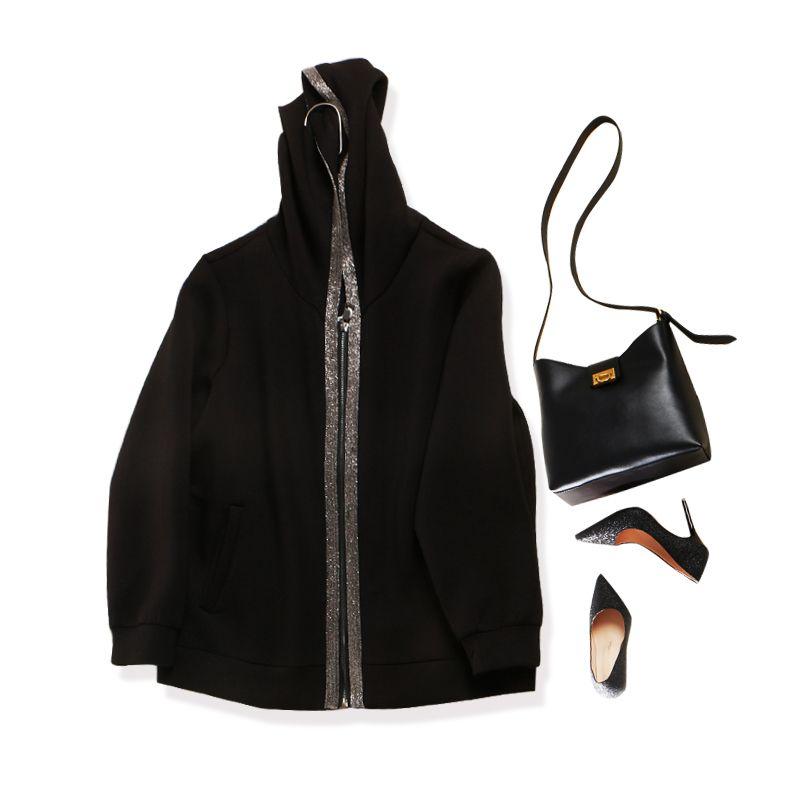 

Thousands of Metal Beading Beads! Exquisite and High-Demand Neutral Women s Hooded Composite Cotton Jacket Black Fall and Winter Big Brand List Black 4XL