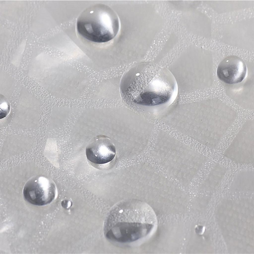 Semi Sheer Plastic Bathroom Shower Curtain Waterproof Mould Proof Quick Drying Washable Long Shower Liner for Home Decors