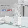 LINGCHEN Portable High Borosilicate Glass Water Bottle