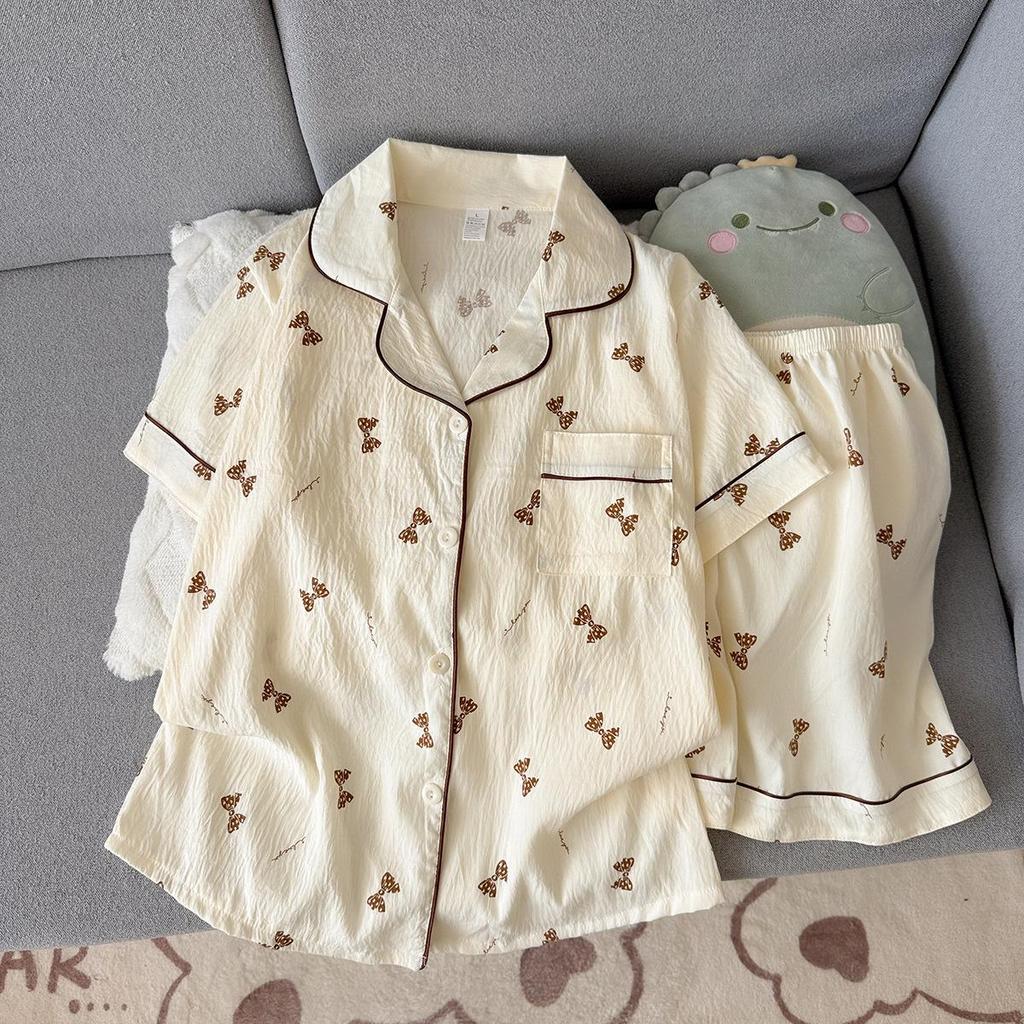 Dolce Pigiama in Cotone Nuvola per Donna - Set Estivo 2026 a Maniche Corte