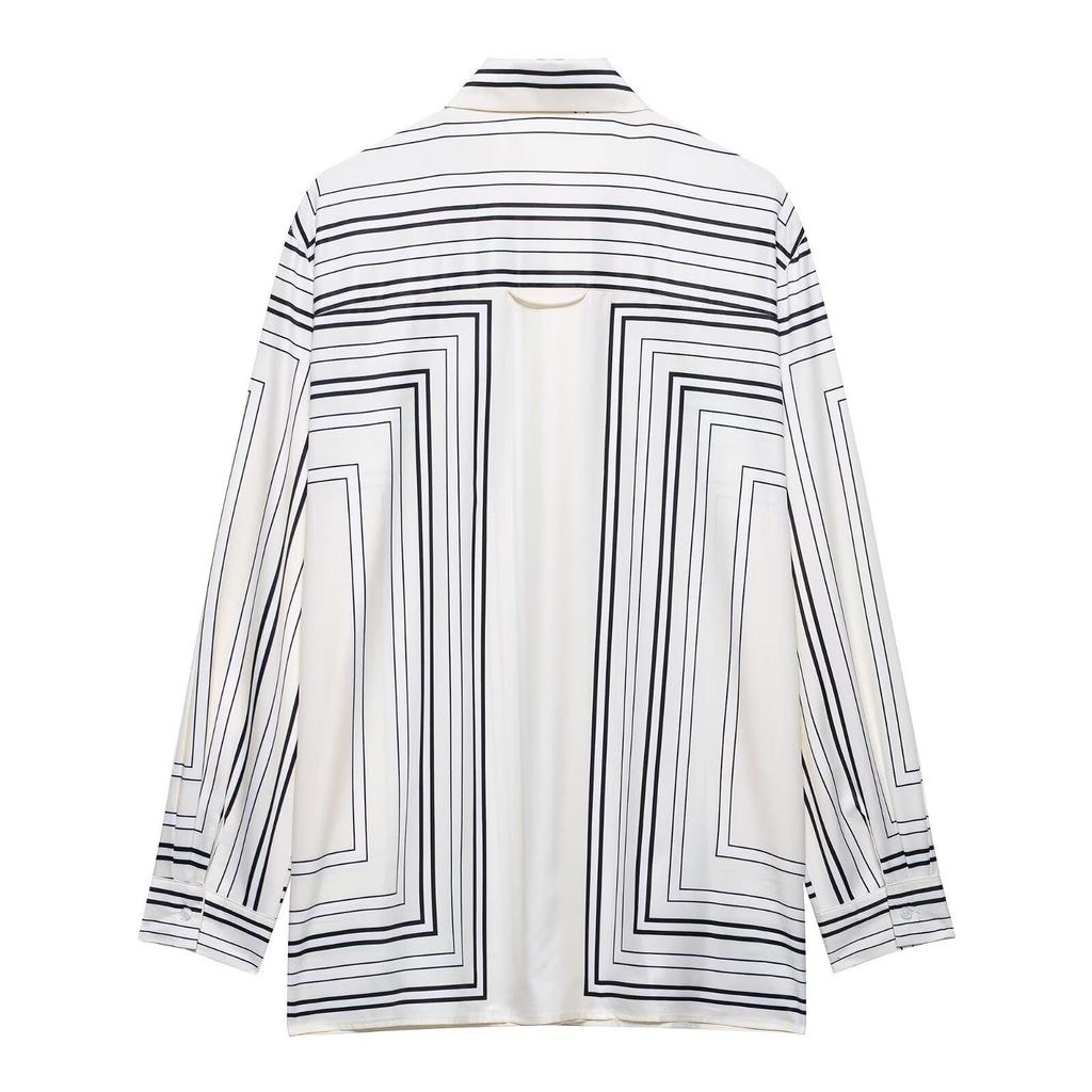 2025 Women's Two-Piece Summer Set: Versatile Print Shirt & Casual Wide-Leg Pants