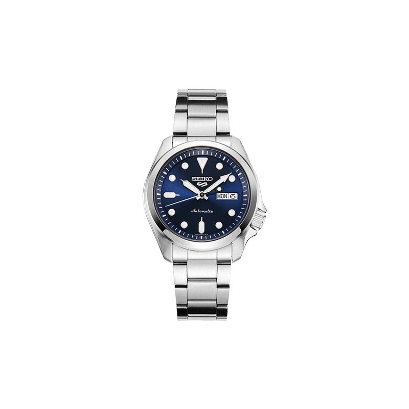 SEIKO New No. 5 Sports and Leisure Mechanical Movement Steel Strap Men s Watch Black Dial SRPE53K1 чёрный
