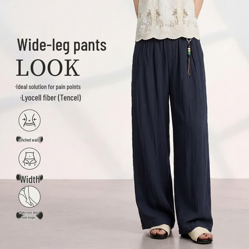 FivePlus Women s Summer Pleated Wide-Leg Pants XL