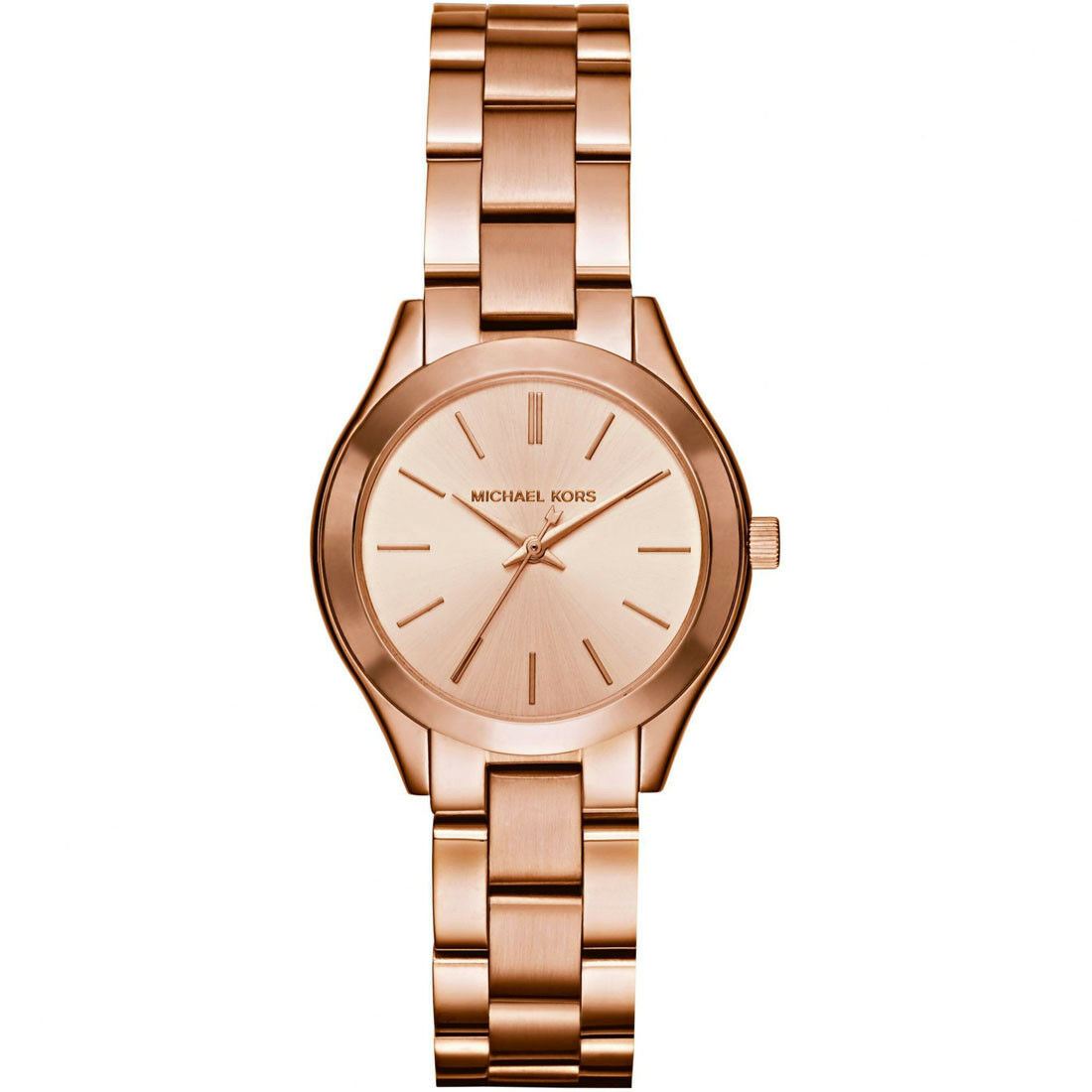 Montre Michael Kors MK3513 en acier inoxydable rose pour femme beige