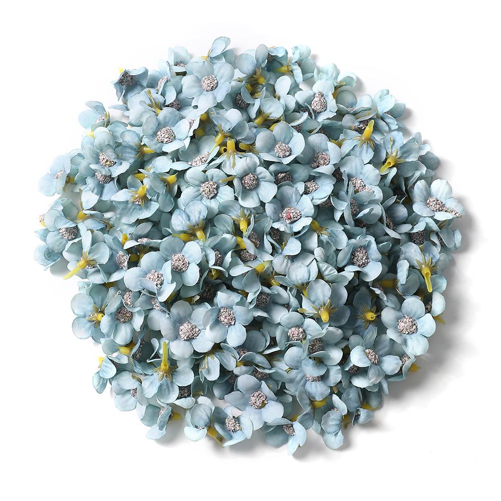 50/100Pcs 2cm Daisy Artificial Flowers Head Small Silk Multicolor Fake Flower Crown For Wreath DIY Craft Home Wedding Decoration