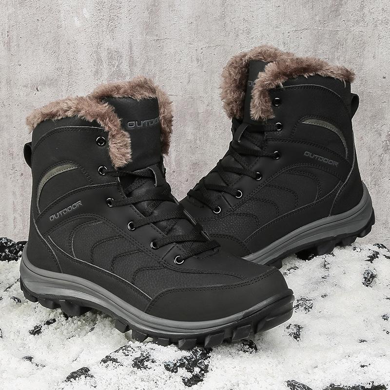 Snow boots autumn and winter new leisure sports men's outdoor cotton shoes fashion outdoor hiking shoes cotton shoes men's shoes