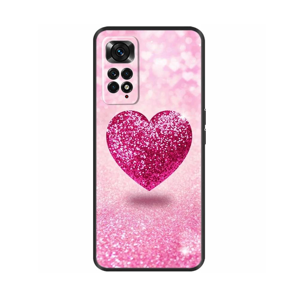 Hülle Für Xiaomi Redmi Note 11 11S Weiches Flüssigsilikon Cartoon Hülle Für Redmi Note11 Pro Plus Fundas Gemustert Vollschutz