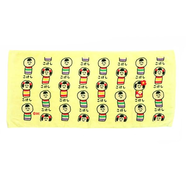 Octani Corporation Series Face Towel Kokeshi Doll Cotton Oekaki-san - - 100%
