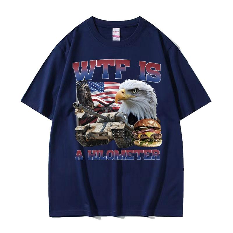 Wtf Is A Kilometer Funny Meme Graphic T Shirt Men Fashion Retro Oversized Tshirts Unisex Casual Cotton Short Sleeve Tshirt Y2k
