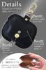 Pop Frog AirPods Pro 2 Leather Genuine Leather Earphone Stylish Leather Case for AirPods with Wireless Charging Black Case, Case, Hooks, Compatible,