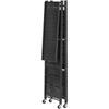 4-Tier Foldable Storage Shelf with Wheels 26 X 13 X 46-inch Metal Shelving