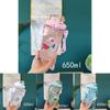 Kids Portable Lock Buckle Cup With Cartoon Pattern Round Shape 650ml Capacity Modern Style