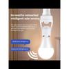 1PC Mechanical Induction Lamp Holder with Adjustable Delay Switch, the Lampshade Is White, the Base Is Sturdy, and the Installation Is Easy