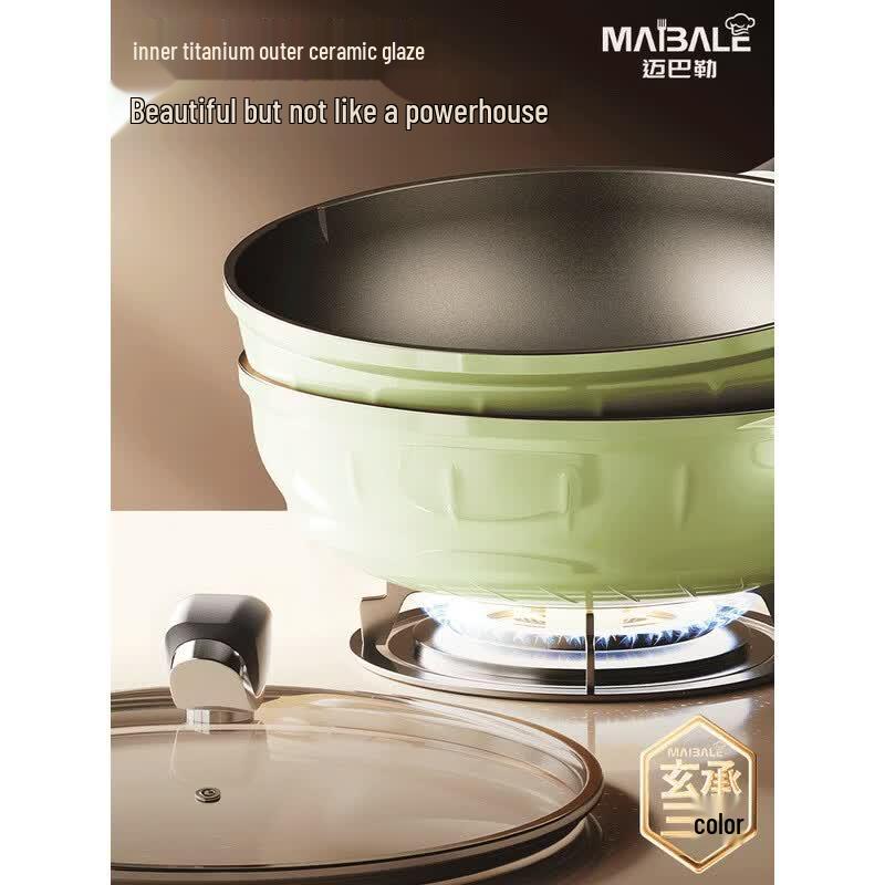 Maybaler Sancai Ceramic Non-stick Wok