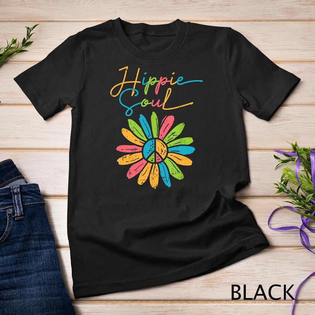 Hippie Soul Peace Flower Retro Floral Hippi Hippy Women T-Shirt Unisex T-shirt 1