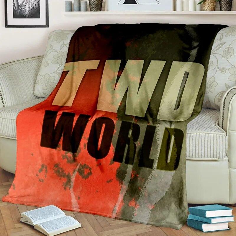 3D Horror TV The Walking Dead TWD Blanket,Soft Throw Blanket for Home Bedroom Bed Sofa Picnic Travel Office Cover Blanket Kids