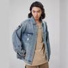 Spring Season Graffiti Denim Jacket Men'S American Trendy Brand Loose Lapel Casual Trend Retro Tooling Jacket