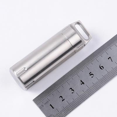 Waterproof  Stainless Steel Capsule Outdoor Portable Metal Pill Box Traval Mini Survival Pill Box Hunting Camping Equipments