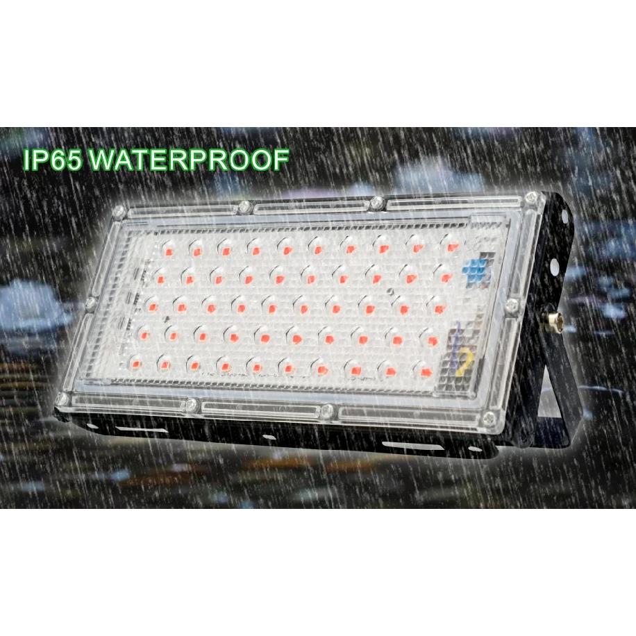 50W LED RGB Flood Light Lamp AC 220V Outdoor Floodlight IP65 Waterproof Reflector Led Spotlight  Red Green Blue Garden Lighting