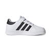 Adidas Neo Breaknet Simple Comfortable Durable Low-Top Kids Skate Shoes Kids Sneakers White Black FZ0106