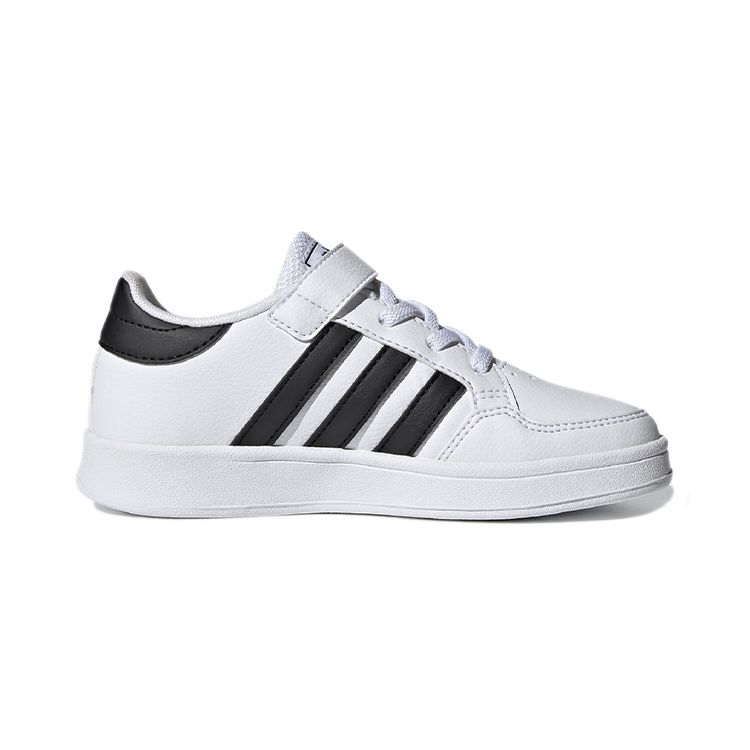 Adidas Neo Breaknet Simple Comfortable Durable Low-Top Kids Skate Shoes Kids Sneakers White Black FZ0106