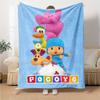 Coperta in Flanella con Stampa Cartone Animato Pocoyo Alta Qualità Calda Confortevole Coperta per Tutte le Stagioni Perfetta per Regali Decorazioni per la Casa