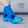 Waterproof Non-Slip High-Top Rain Shoe Covers for Men, Women, and Kids – Thick and Transparent for Rainy Days.