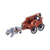 Wolf Knight Warrior Building Blocks – Medieval Castle Horse Soldier Toy with Sword, Axe, Bow, Shield & Cloak for Boys