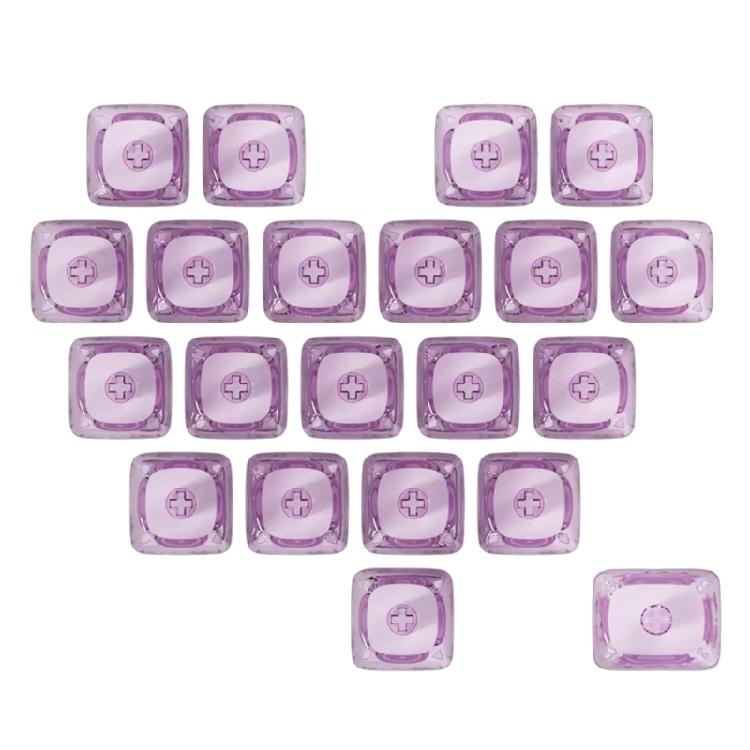 21Piece PC Blank Heart Keycap MOA Profile 1U 1.25U Supplements Gaming Keycap DIY Key Button Keyboards