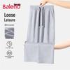 Baleno Men's Heavyweight Pique Wide-Leg Casual Pants