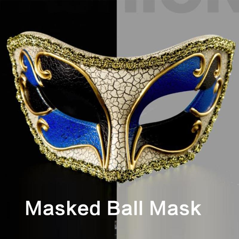 Masquerade Mask Halloween Mask Costume Decoration Half Face Mask for Women Men Halloween Masquerade Cosplay Party Proms