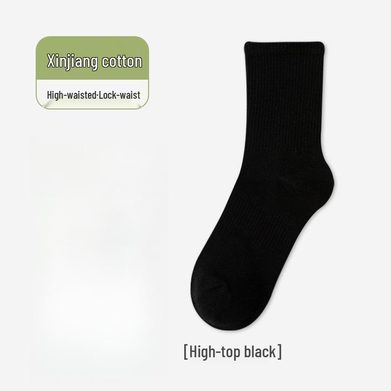 Disposable Four-Season Cotton Socks: Sweat-Absorbent, Odor-Resistant, Short Tube, Solid Color for Summer, Spring, and Autumn.