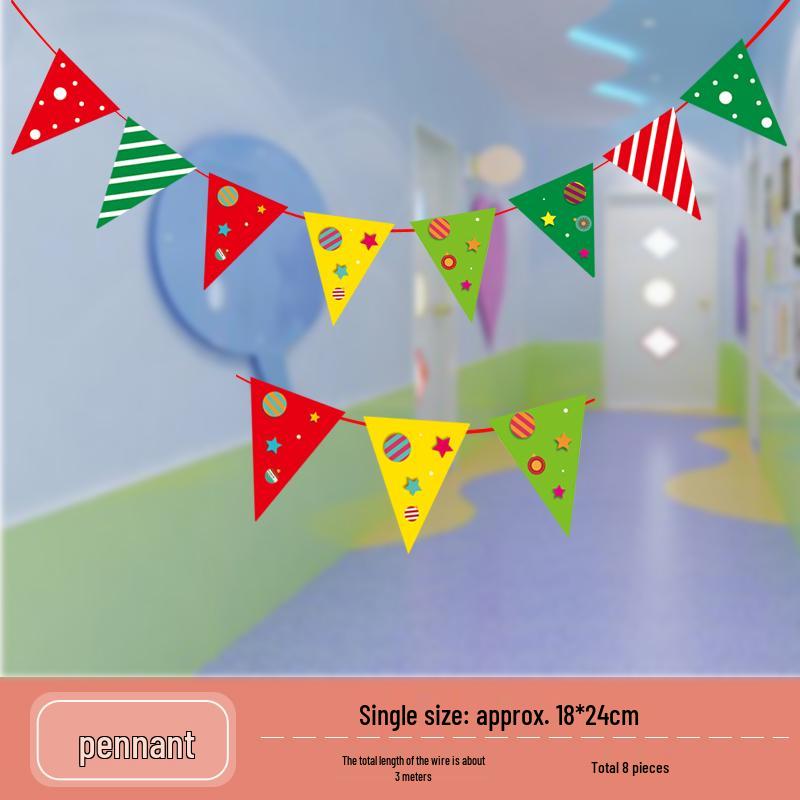 Kreative Back-to-School Cartoon Banner Dekoration für Klassenzimmer und Kindergärten