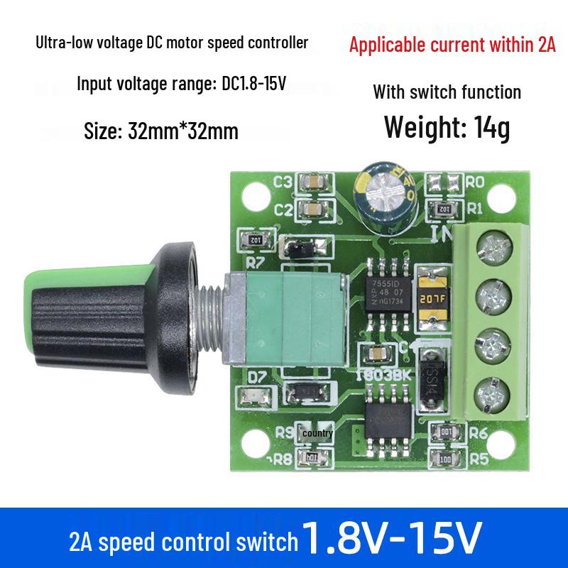 3V-35V PWM DC Motor Speed Controller & LED Dimmer Module, 2A-10A