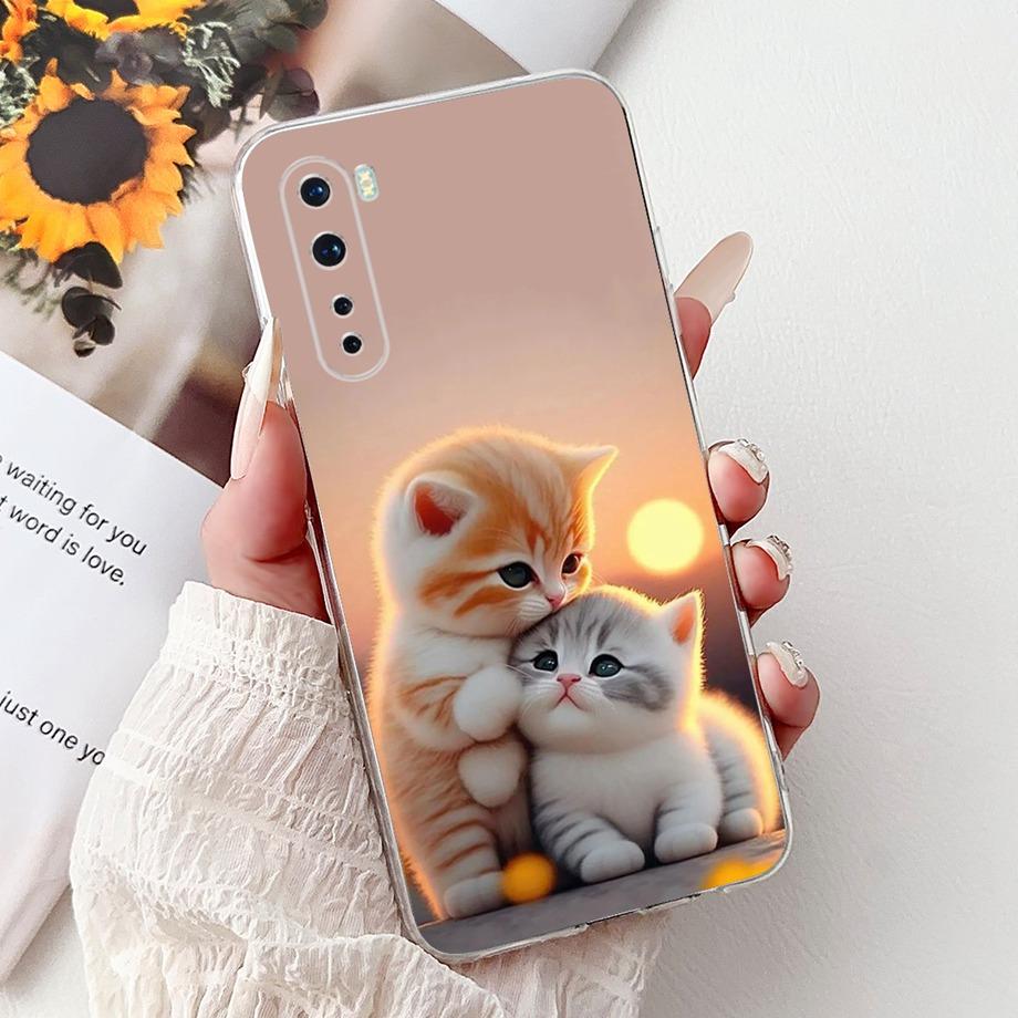 For Oneplus Nord CE 2 Lite CE4 Phone Case Oneplus 3 3T 6 6T Bumper Clear Soft Silicone Bumper Cartoon Animals Cool Style Funda