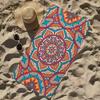 Classical Floral Pattern Print Microfiber Printed Beach Towel Mountain Climbing Yoga Beach Swimming Running Absorbent Soft Towel