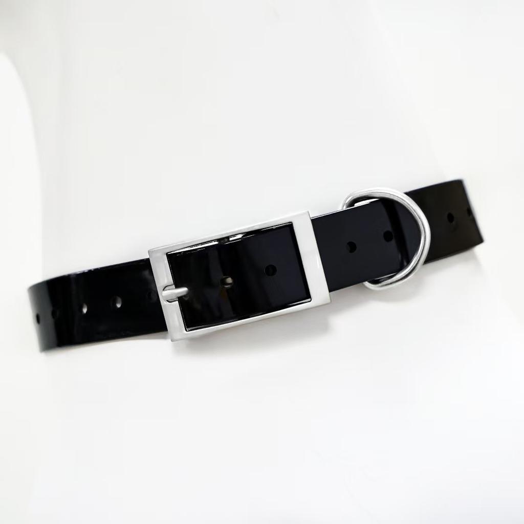 2,5 cm Brede Heavy Duty TPU Hondenhalsband Waterdicht Jagen Verstelbare Huisdierhalsband 8 Kleuren Voor Grote Middelgrote Honden Buitentraining