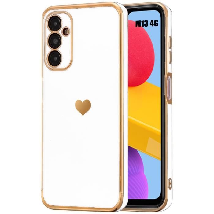 Coque de protection - Samsung - Galaxy M13 - Motif Cœur - Antichoc - Anti-Rayure - Slim