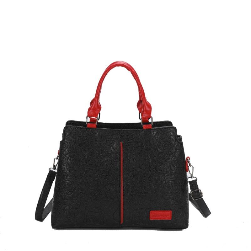 Handbag Outdoor Crossbody Large Capacity Viral Same Style Embossed Shoulder Bag Women Bag PU Soft Leather Texture