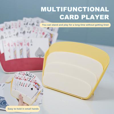 4Pcs Playing Card Holder 3 Layers Little Hands Hands-Free Kids Seniors Arthritis Desktop Poker Cars Stand Rack