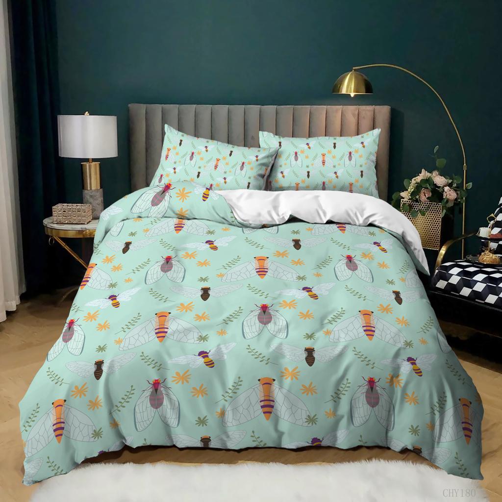 New Cartoon Small Fresh Printing Three-Piece Unicorn Kit Quilt Cover Bedding