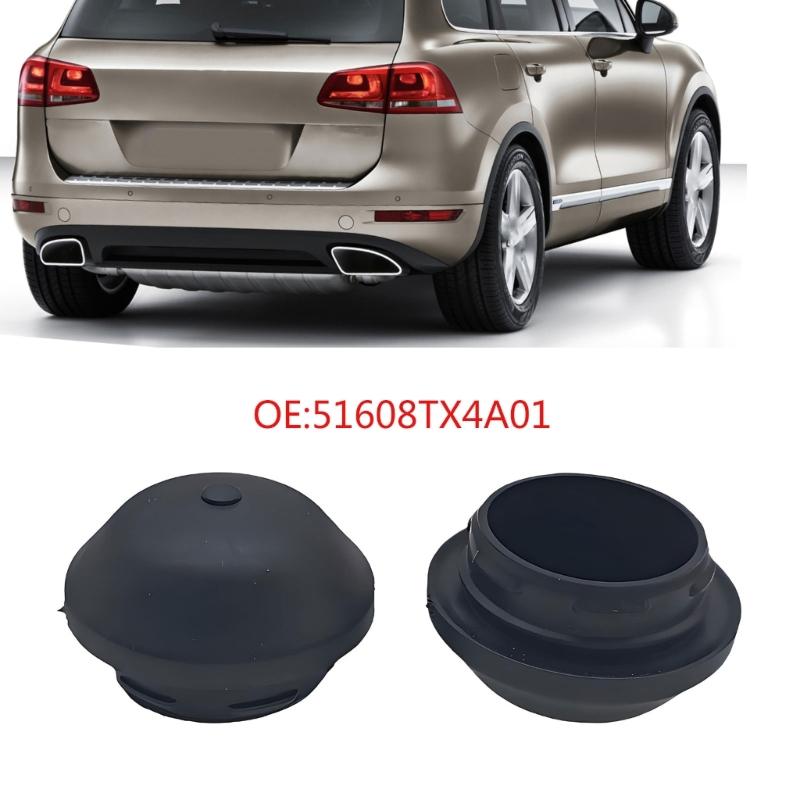 Rubber Front Shock Dust Cap Tower Top Nut Area Cover 51608-TBA-A01 for Routine Suspension Service, Press-Fit Repair Cover, Black Single Cap for Front