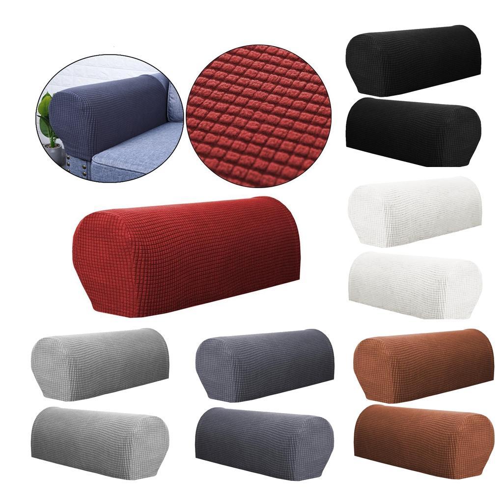 1 Pair Pet Curved Sofa Armrest Cover for Furniture