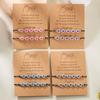 2Pcs/Set Luminous Love Heart Couple Bracelets For Women Men Handmade Braided Glow In Dark Resin Heart Adjustable Bangles Jewelry