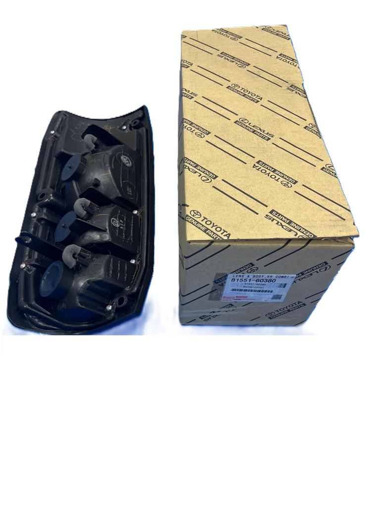 Genuine Toyota Tail Lamp Combination for Land Part Number (Rear Lamp) Lens, Right, Cruiser, 81551-60380