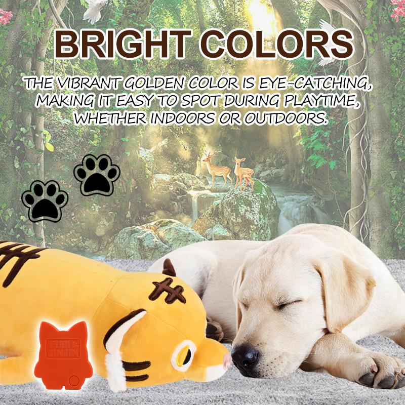 PETFULED Lucky Tiger Welpe Herzschlag Spielzeug. Welpen Herzschlag Spielzeug Hund Stressabbau Beruhigungshilfe Welpen Herzschlag Stofftier