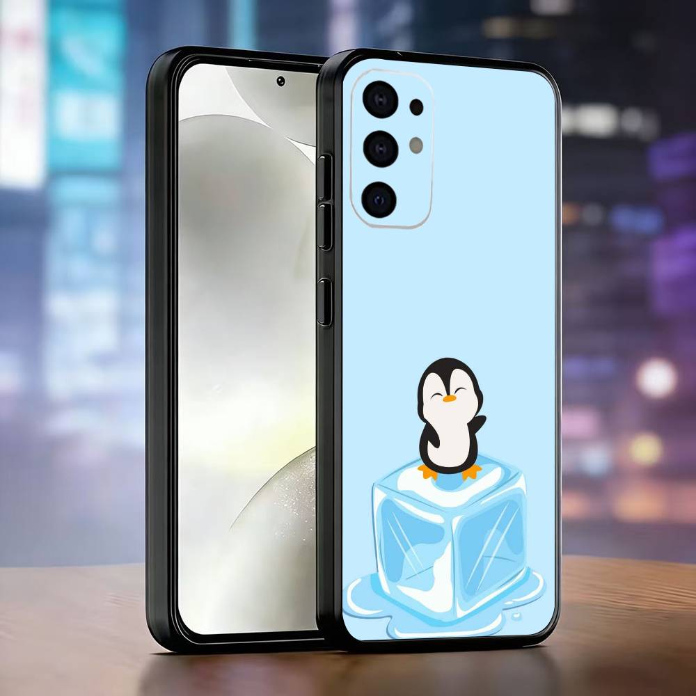 Pinguin Kawaii Niedlich Cartoon Handyhülle Für Samsung S25,S24,S21,S22,S23,S30,Ultra,S20,Plus,Fe,Weiche Silikon Schwarze Abdeckung