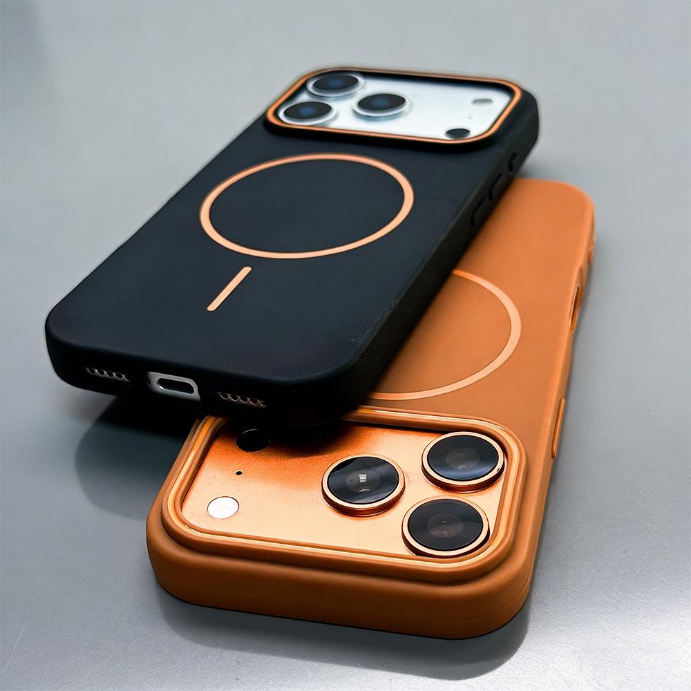 For Magsafe Magnetic Wireless Charging Case For iPhone 17 16 15 14 13 Pro Max 16Pro 17Pro Shockproof Matte Phone Cases Cover