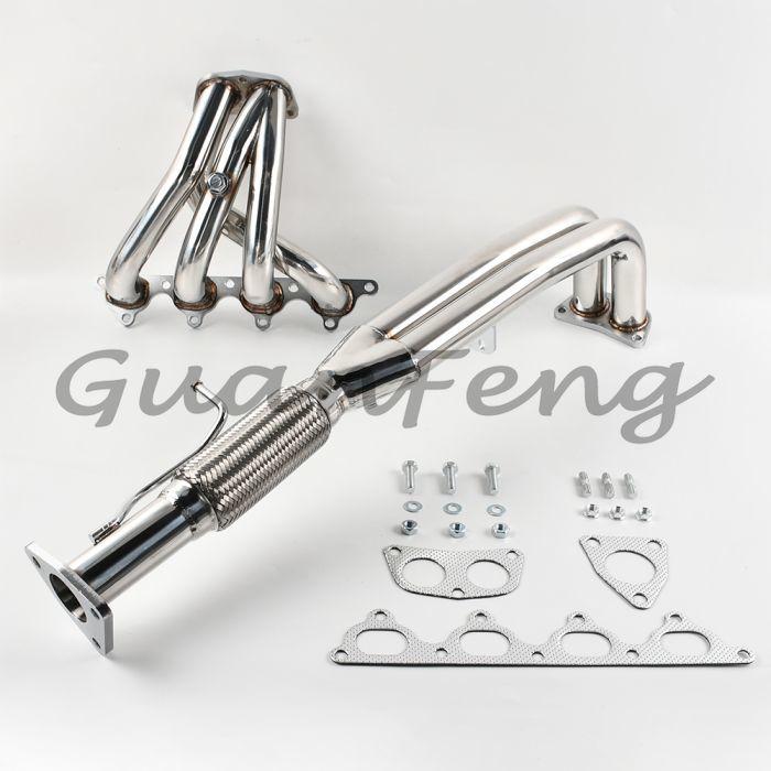 Exhaust Headers 1990 1991 1992 1993 For Honda Accord 2.2L F22 F22A Tri-Y Racing Header Exhaust Manifold Gasket Kit 304