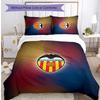Valencia FC Printed 3PCS Bedding Set Breathable Duvet Cover with Pillowcases Decorative Bed Linen for Bedroom Home